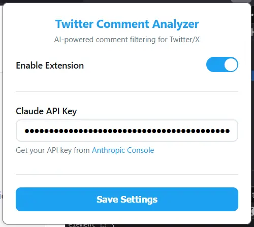 Tidy Tweet setup instructions